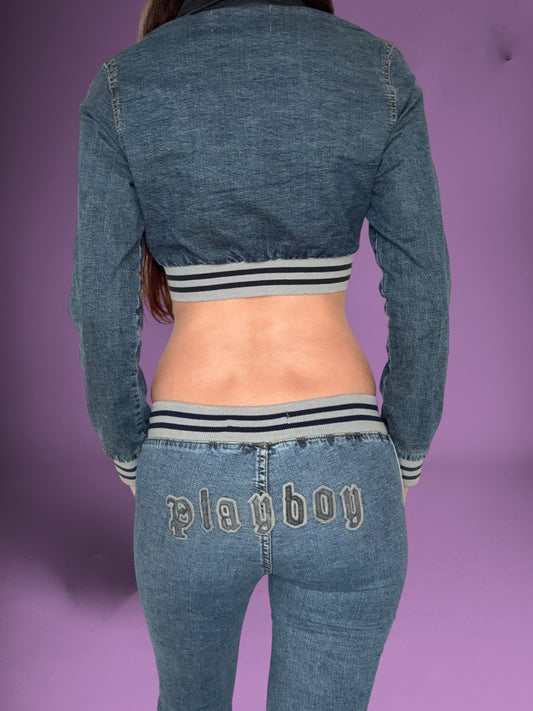 Playboy Sporty Jeans & Jacket Set ♡ S