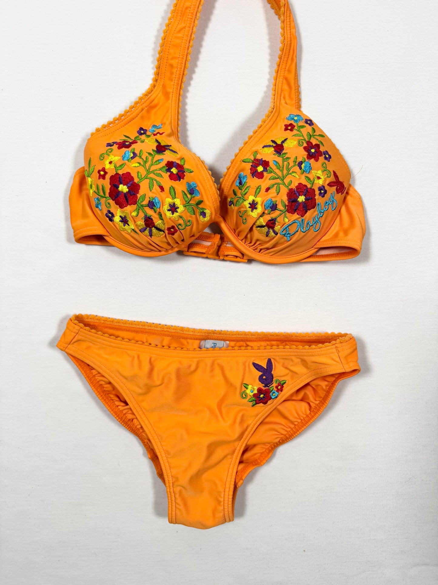 Playboy Embroidered Bikini & Skirt Set