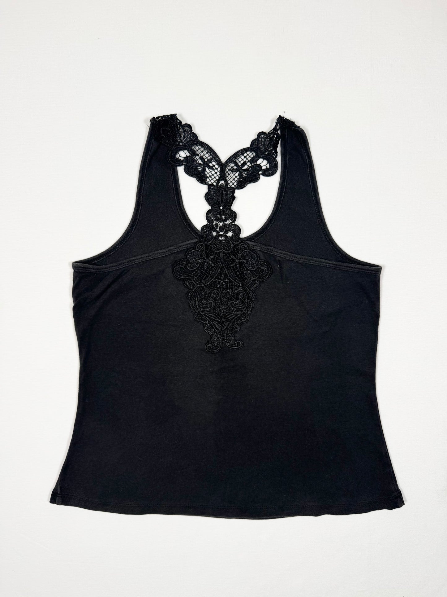 Grunge Diamante Print Tank