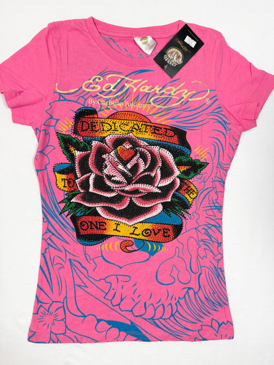 Pink Ed Hardy Tee
