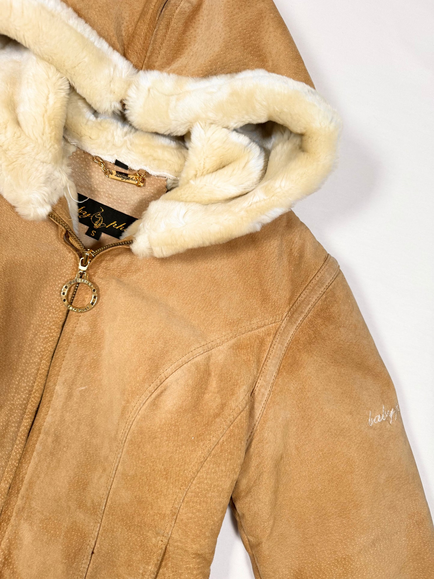 Baby Phat Suede Fur Trim Jacket ♡ Size XS/S