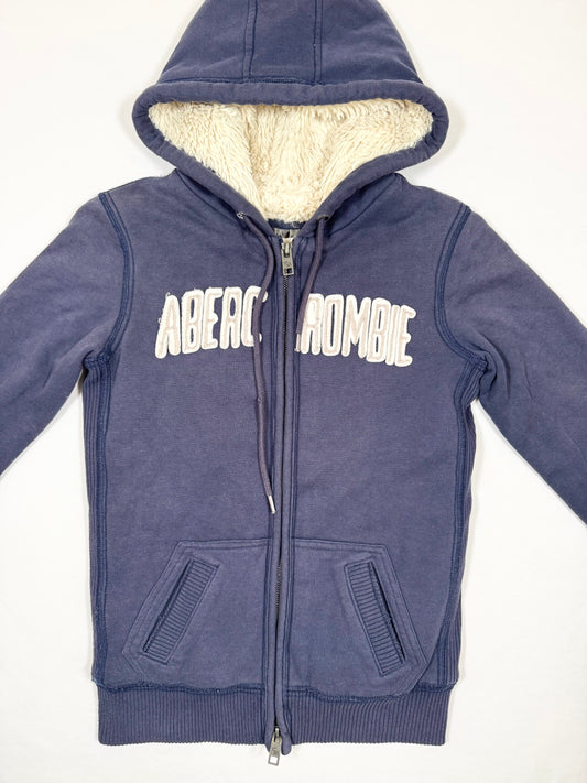 Abercrombie & Fitch Fur Lined Zip Up Hoodie