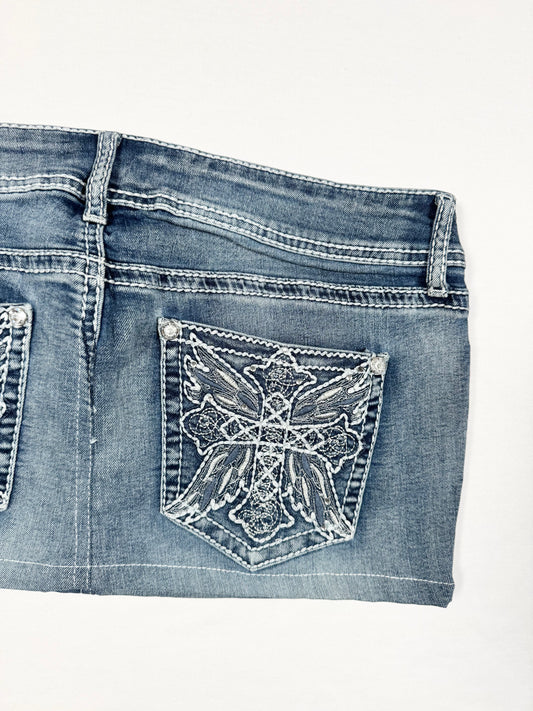 Cross Mini Skirt ♡ Size L