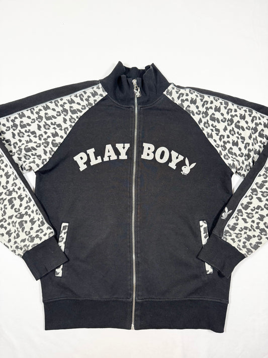 Leopard Playboy Zip Up ♡ Size L