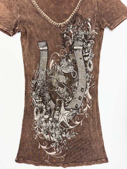 Vocal Horseshoe Grunge Tee ☆ S