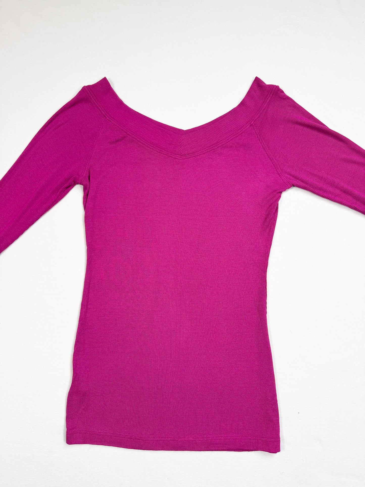Purple Bebe 3/4 Sleeve Top ♡ M