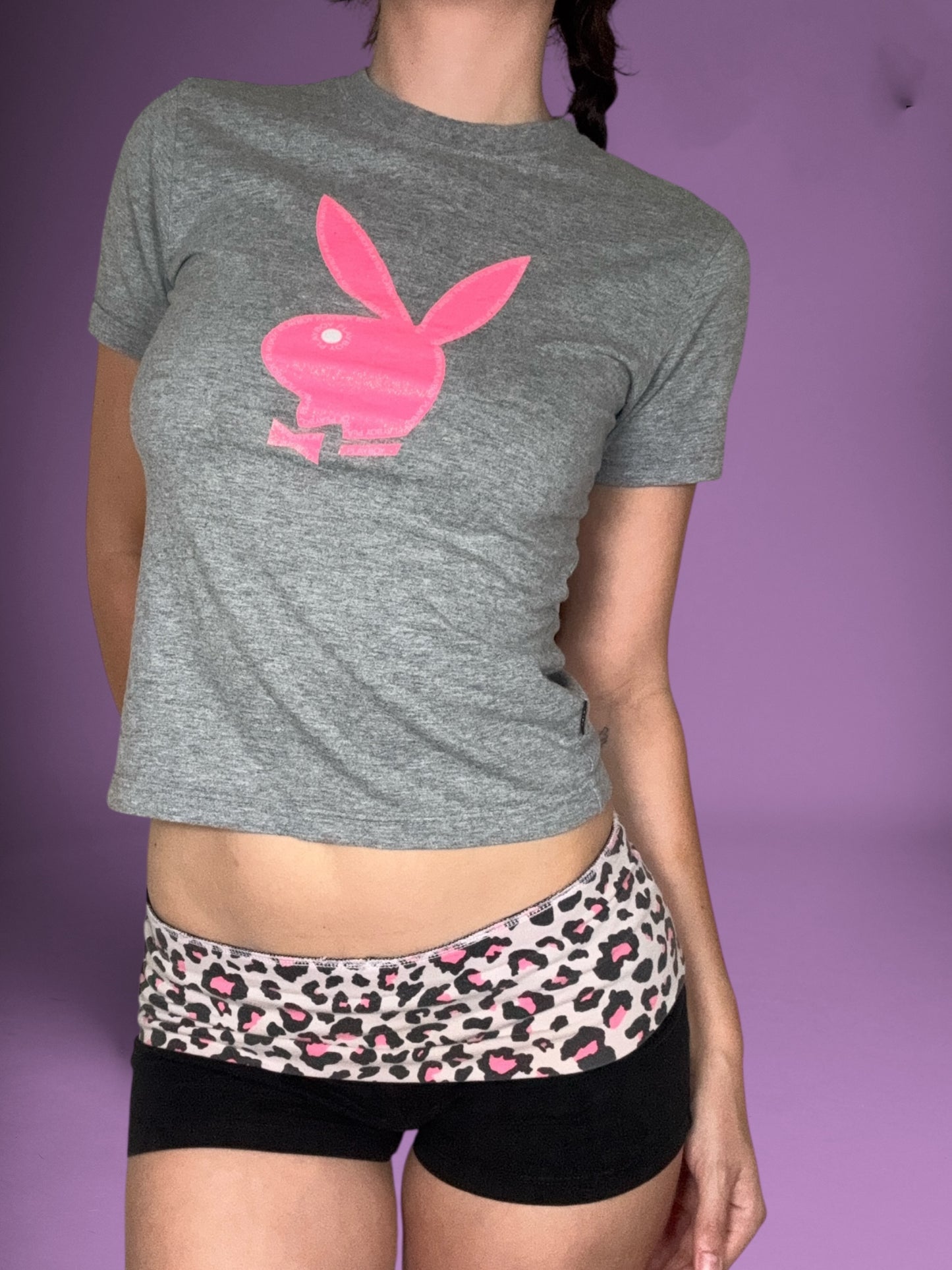 PINK Victoria’s Secret Leopard Fold Over Shorts