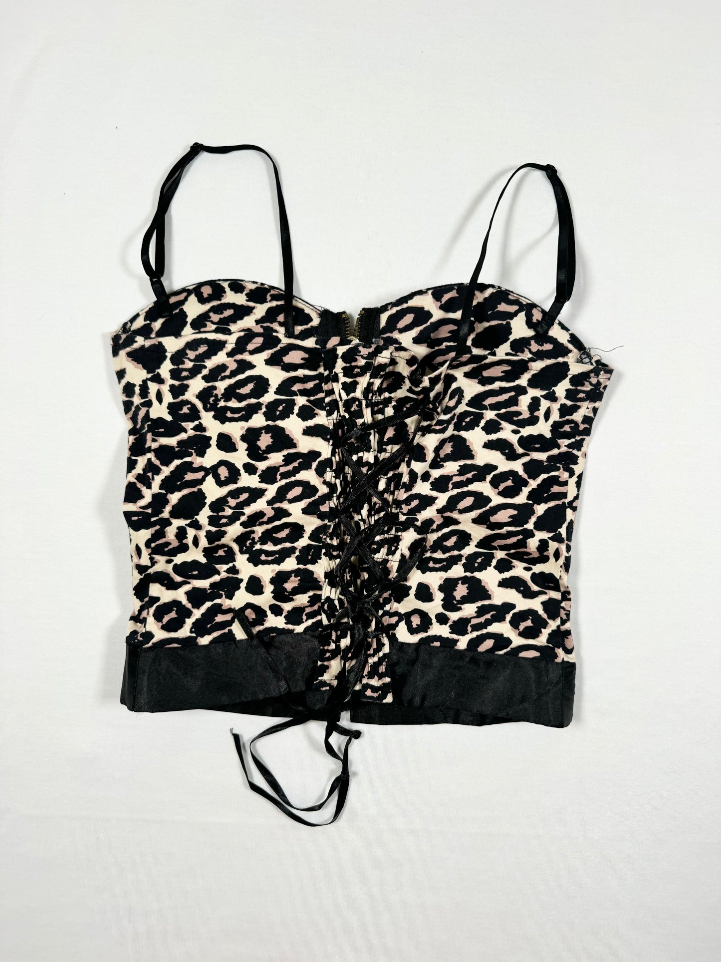 Leopard Zip Corset