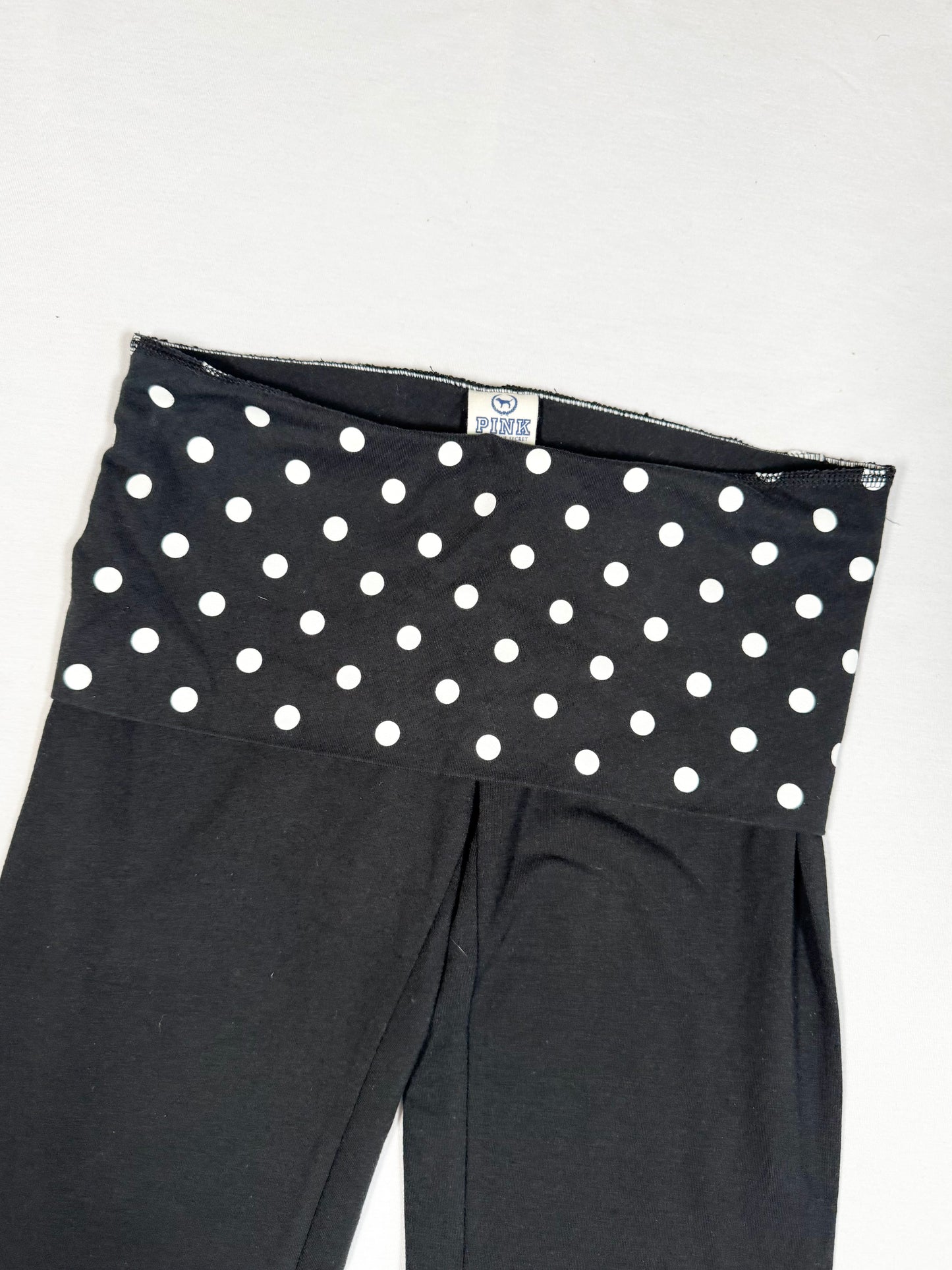 Victorias Secret “Love Pink” Polka Foldover Waistband Leggings ♡ Size XS