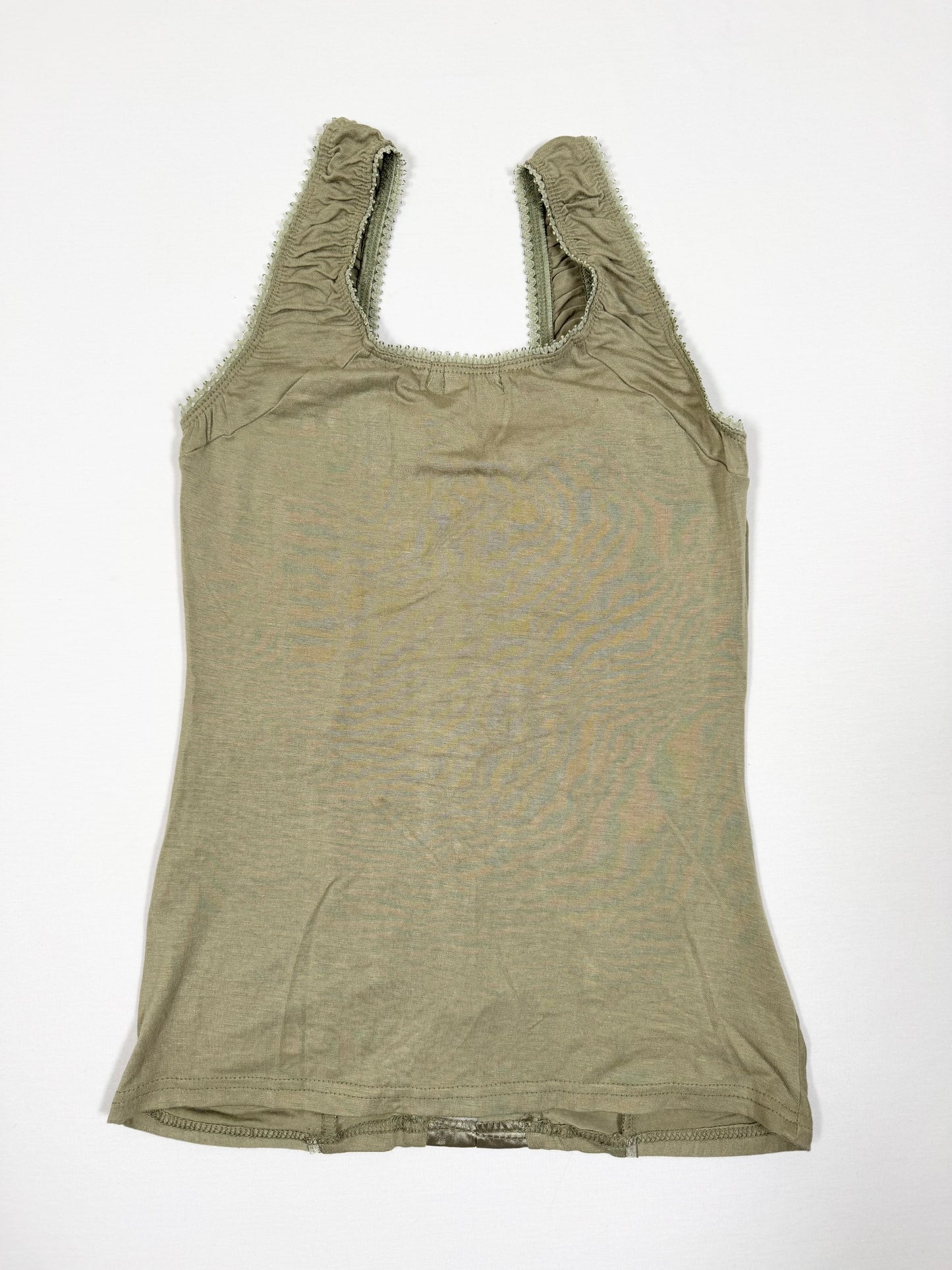 Khaki Lace Up Tank