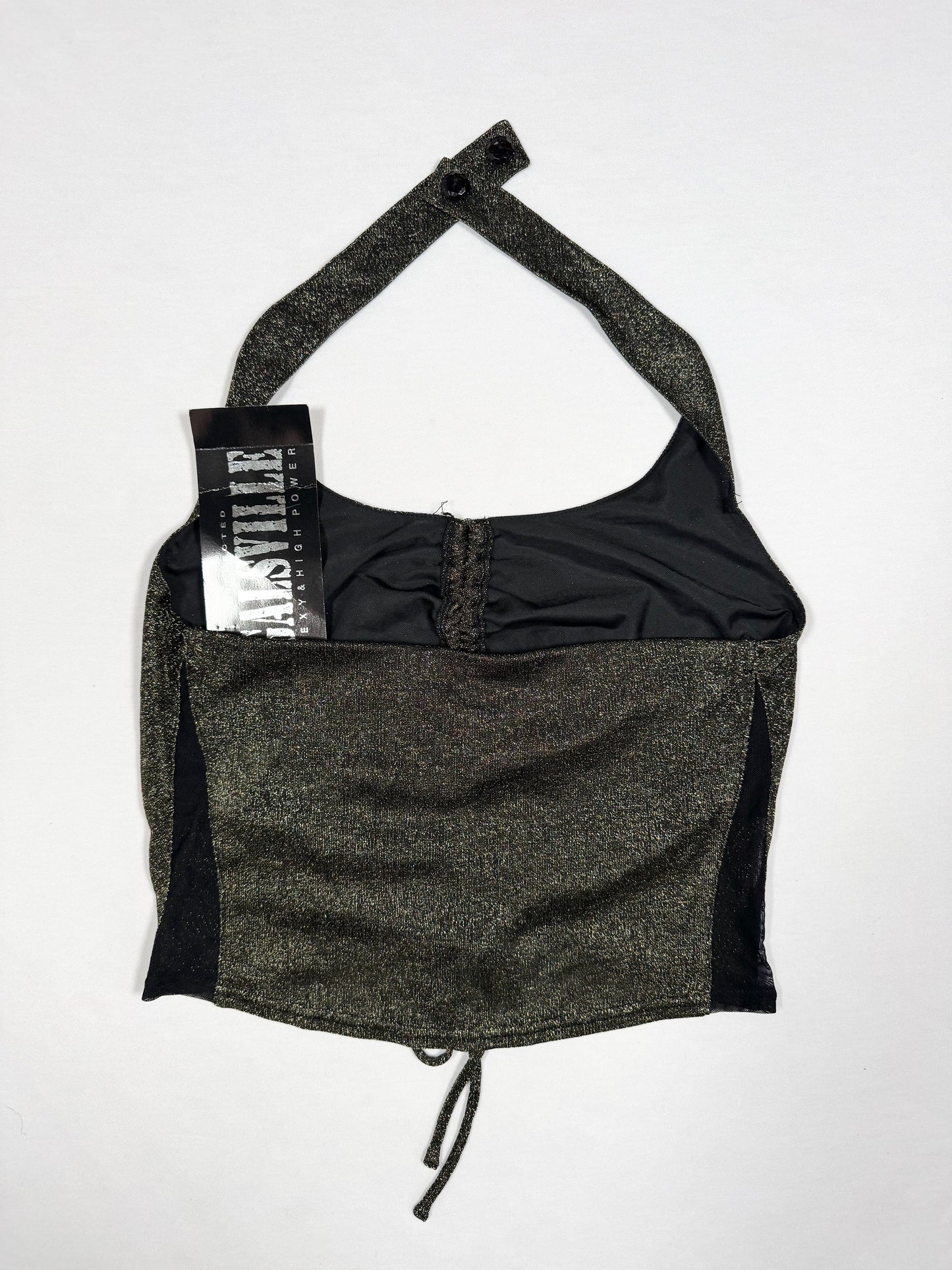 Galsville Glittery Halter ♡ Size S