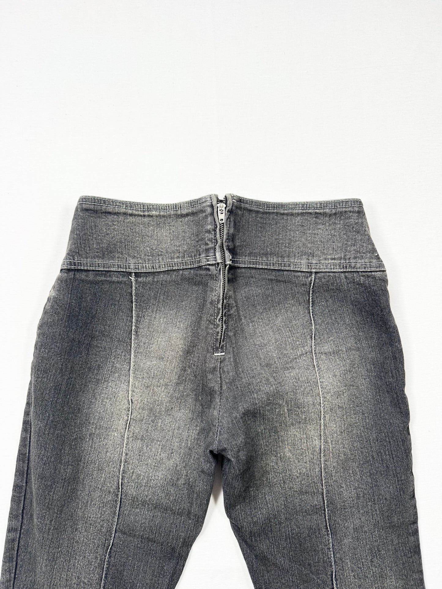 Miss Sixty Flared Grey Nixie Jeans ♡ 27”