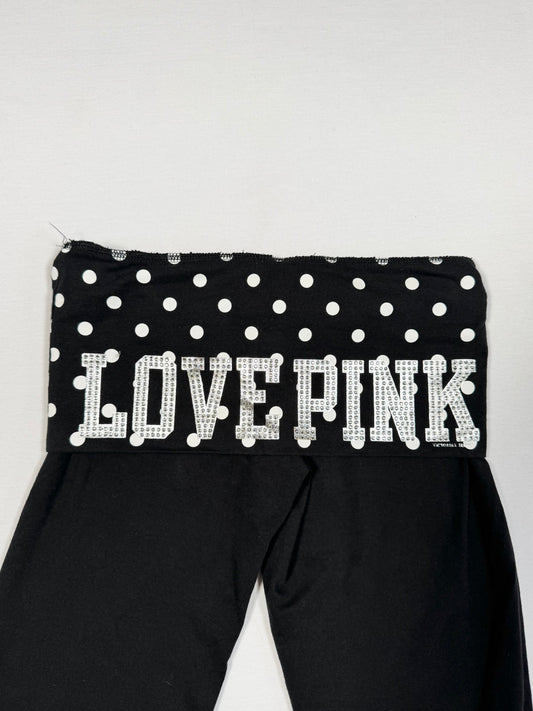 Victorias Secret “Love Pink” Polka Foldover Waistband Leggings ♡ Size XS