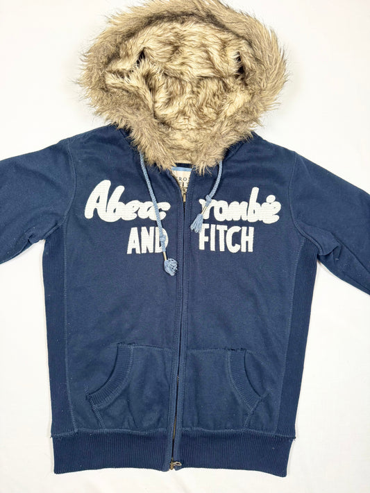 Abercrombie & Fitch Fur Zip Up Hoodie