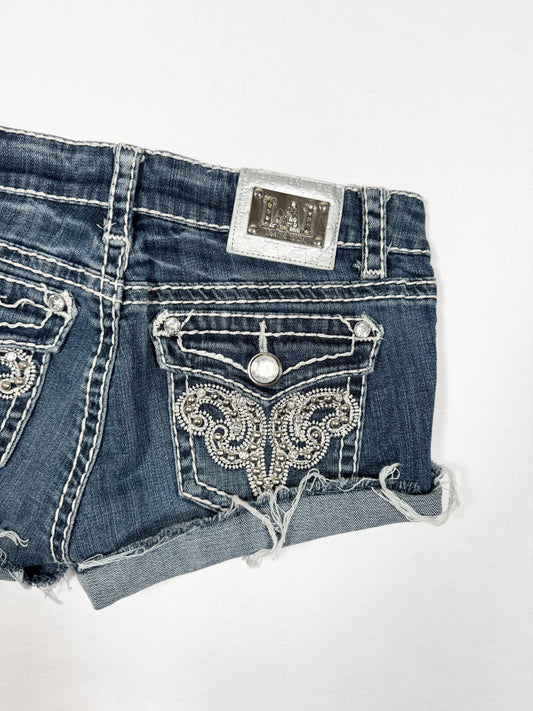 LA IDOL Studded Mini Shorts