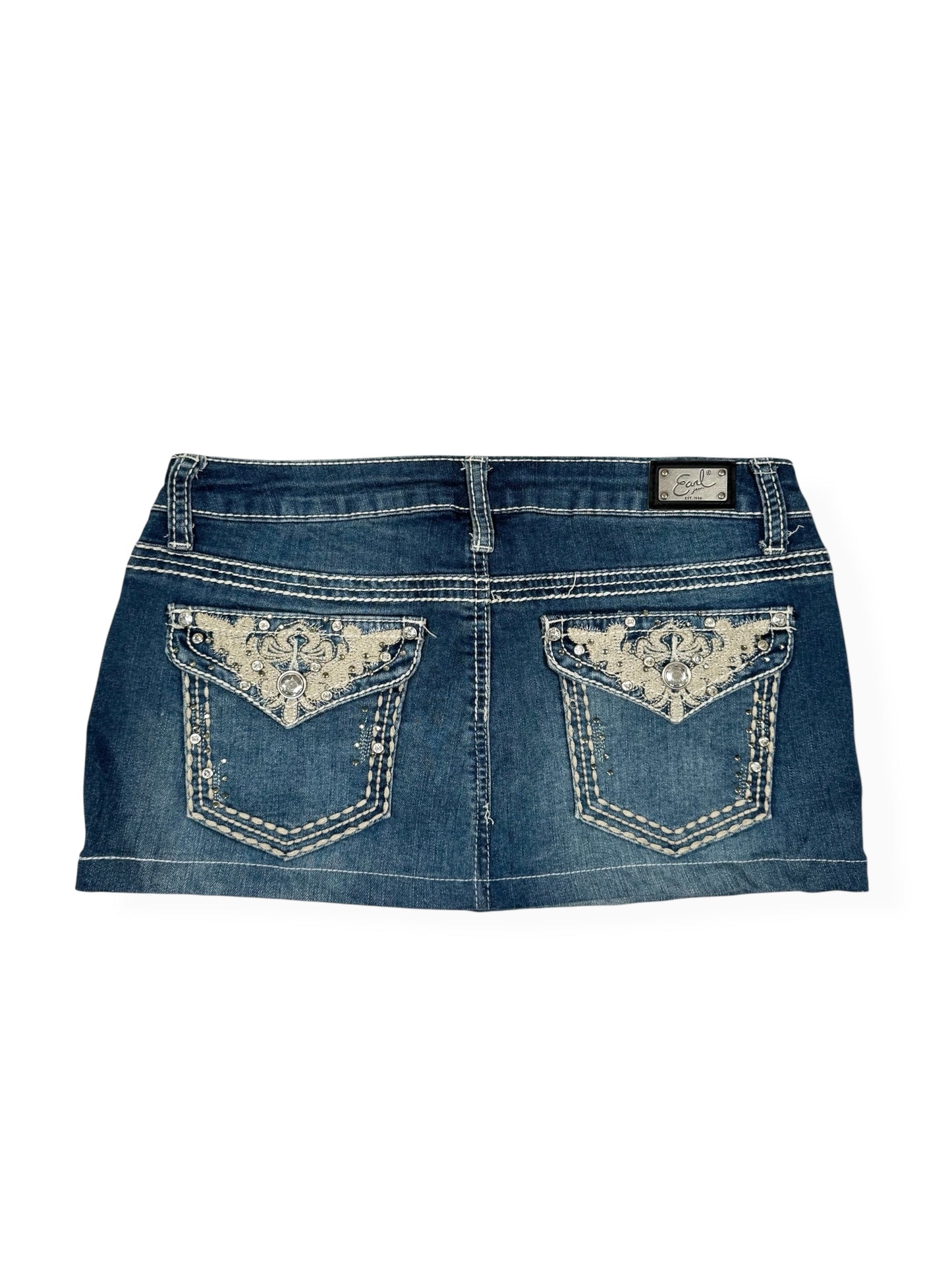 Embroidered Pocket Mini Skirt ♡ Size S/M
