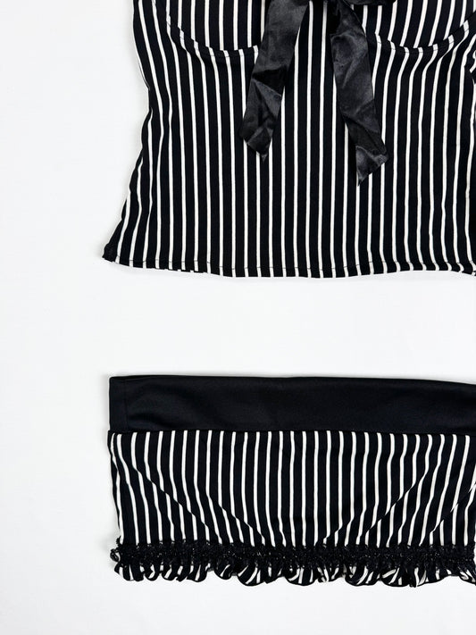 Cornflake Pinstripe Cami Set ♡ XS