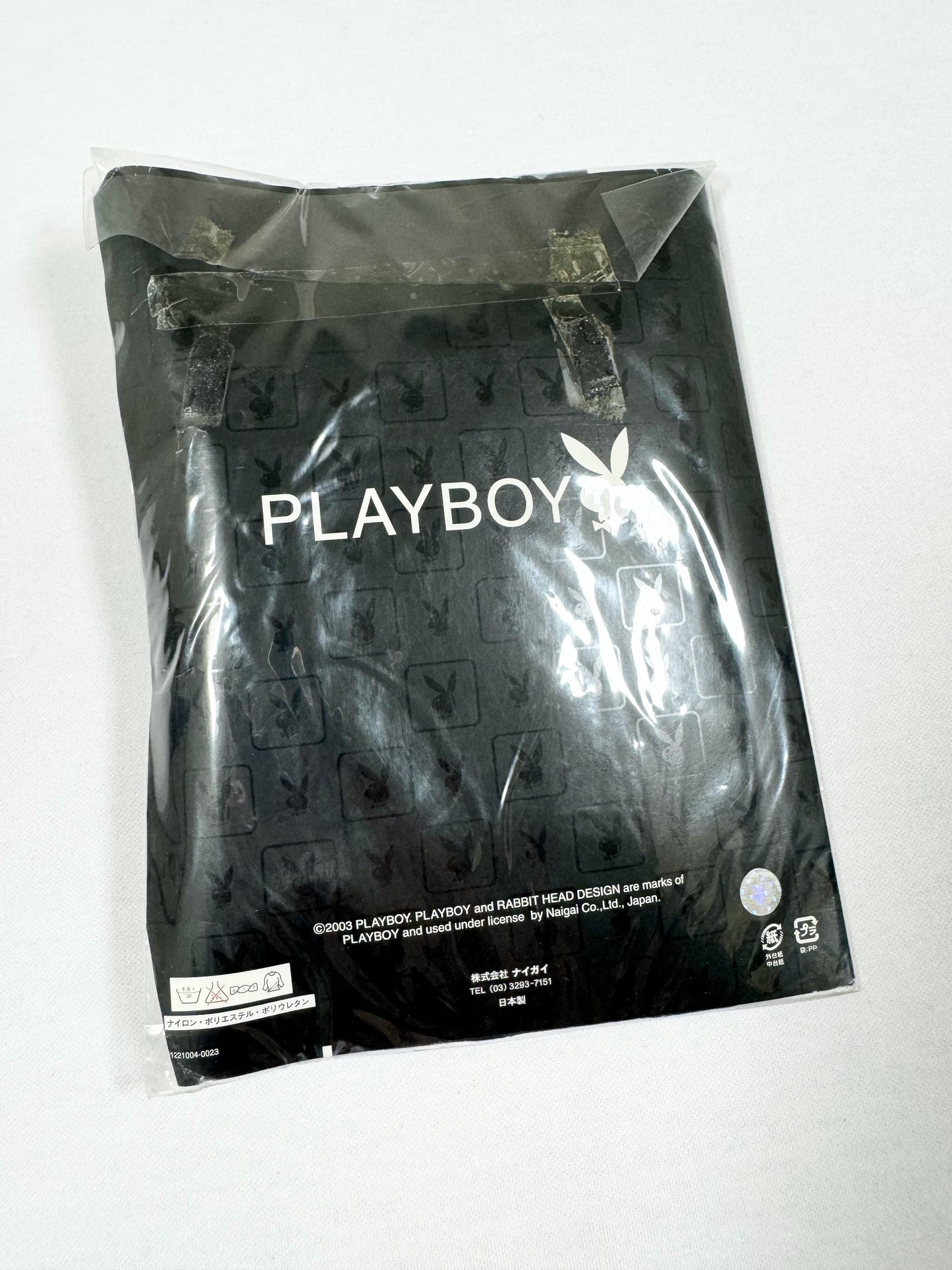 2003 Playboy Black Monogram Tights