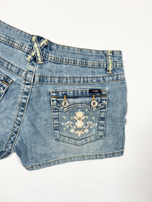 Angels Sequin Mini Shorts