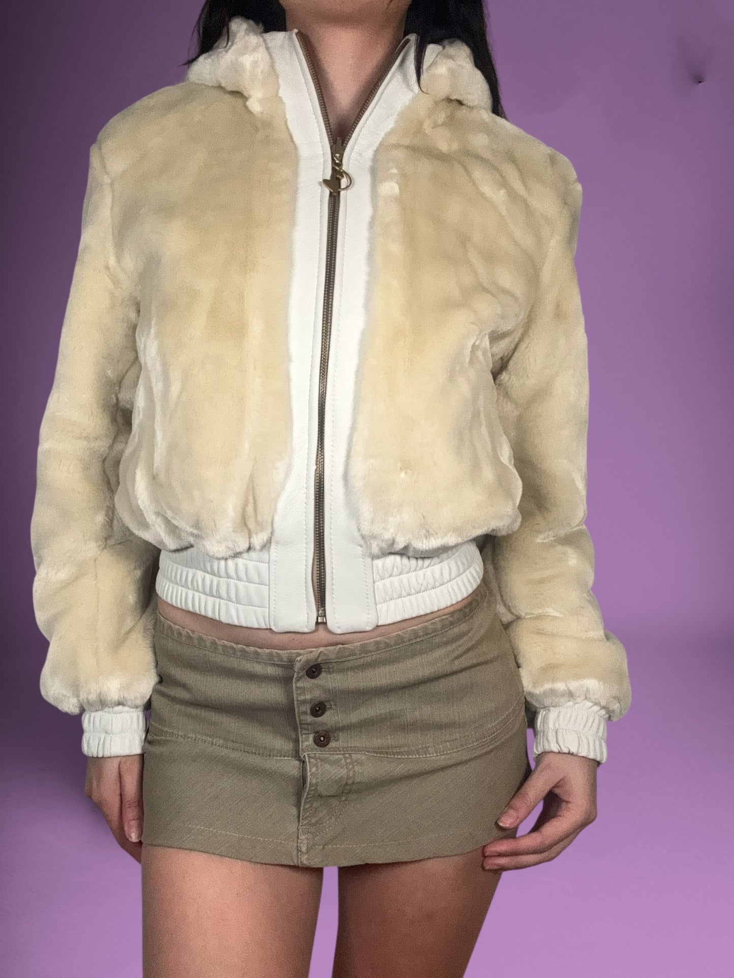 Baby Phat Fur & Leather Reversible Jacket