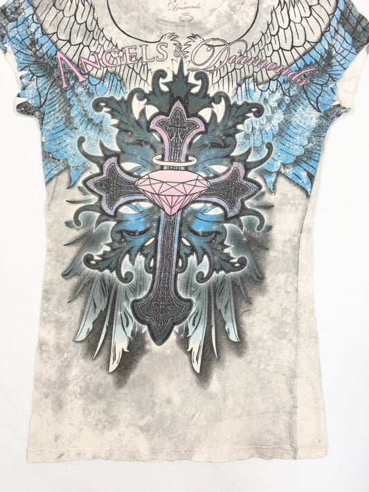 Angels & Diamonds MCBLING Tee ♡ M