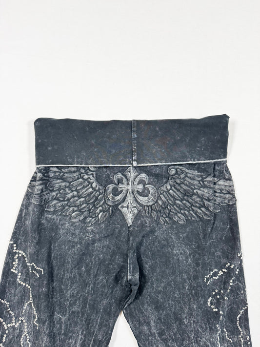 Grunge Fold Over Leggings ♡ Size S