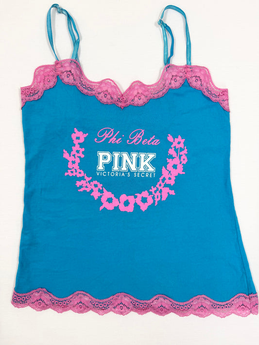 PINK Victorias Secret Blue & Pink Cami ♡ S