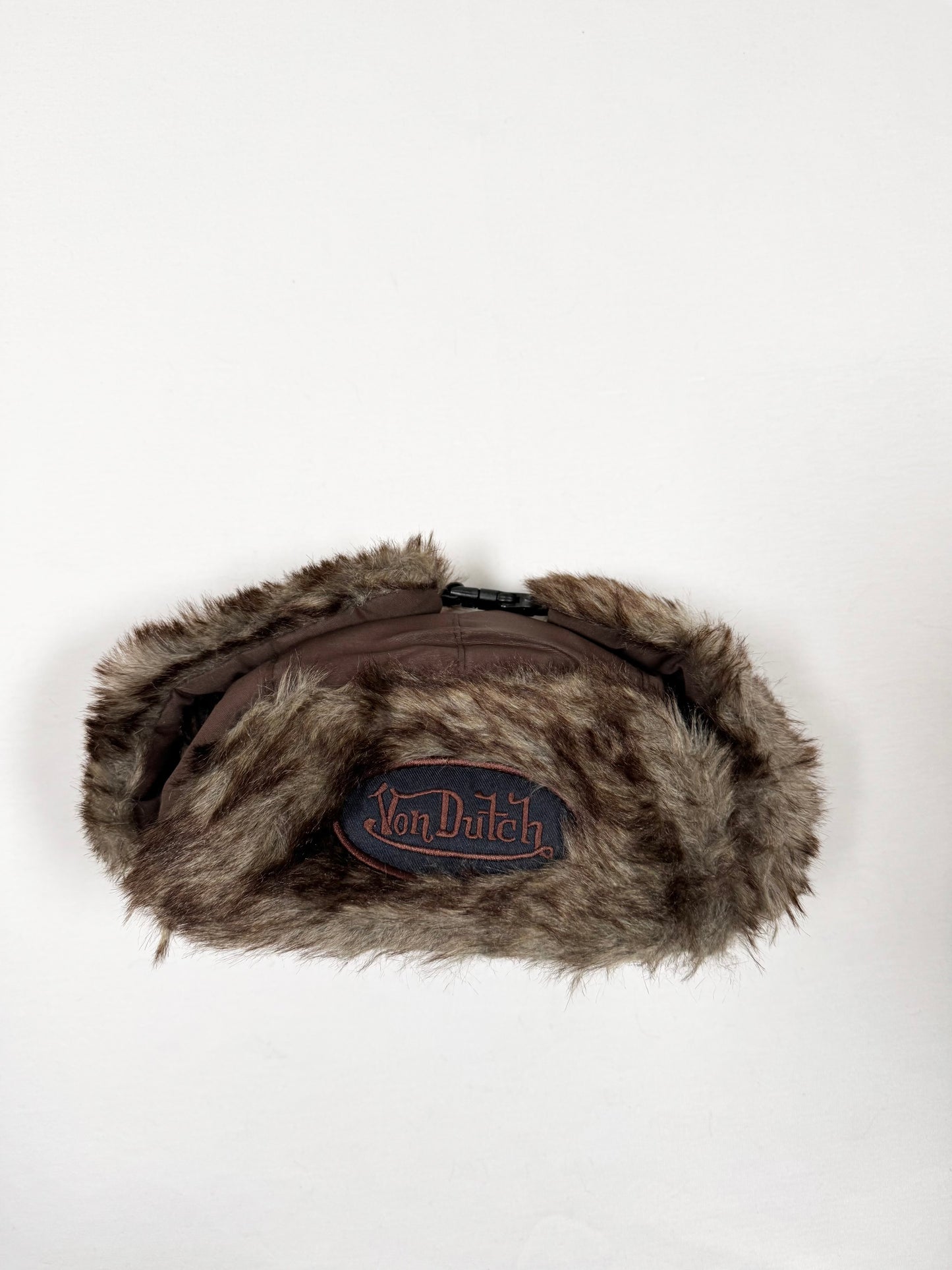 Brown Fur Von Dutch Hat
