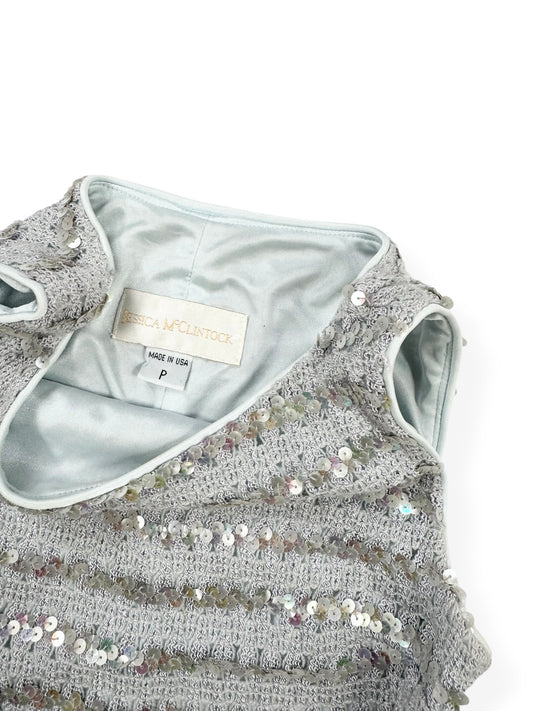 Sequin Blue Knit Tank ♡ XS