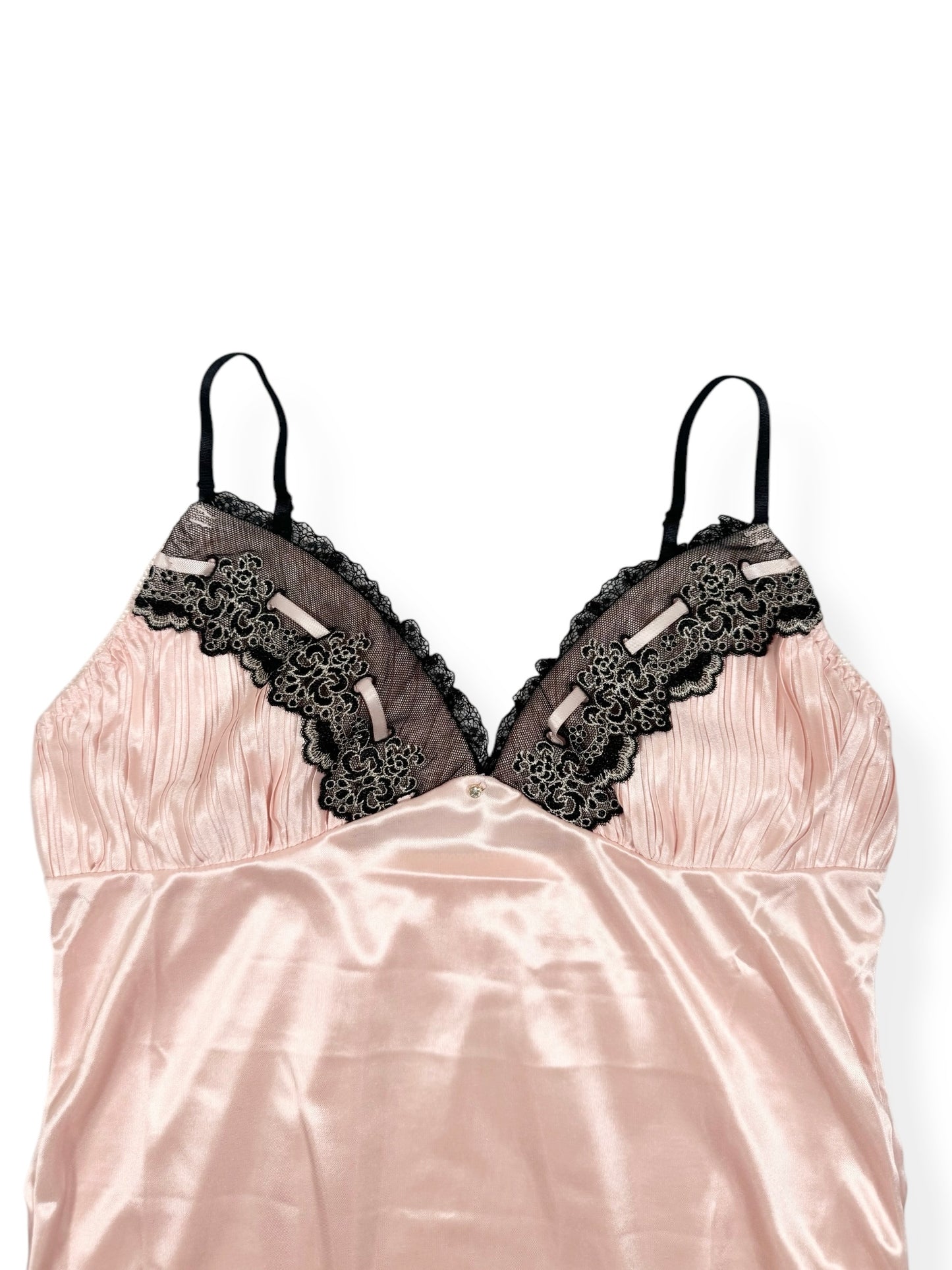 Pink Satin Mini Dress