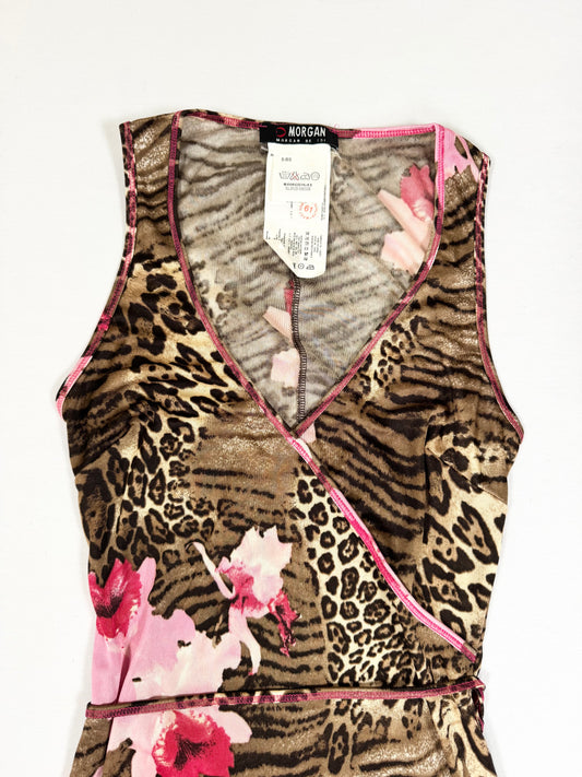 Morgan De Toi Flower & Animal Print Dress ♡ S