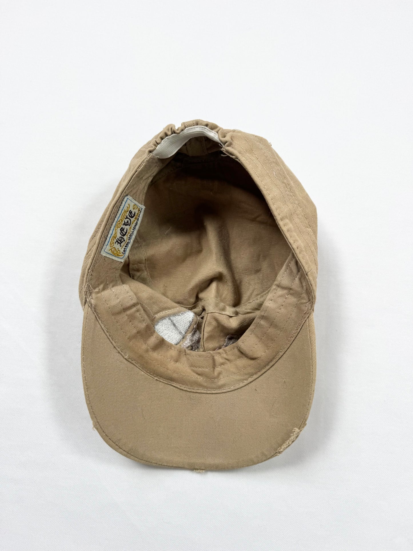 Tan Diamante Cross Cap ♡