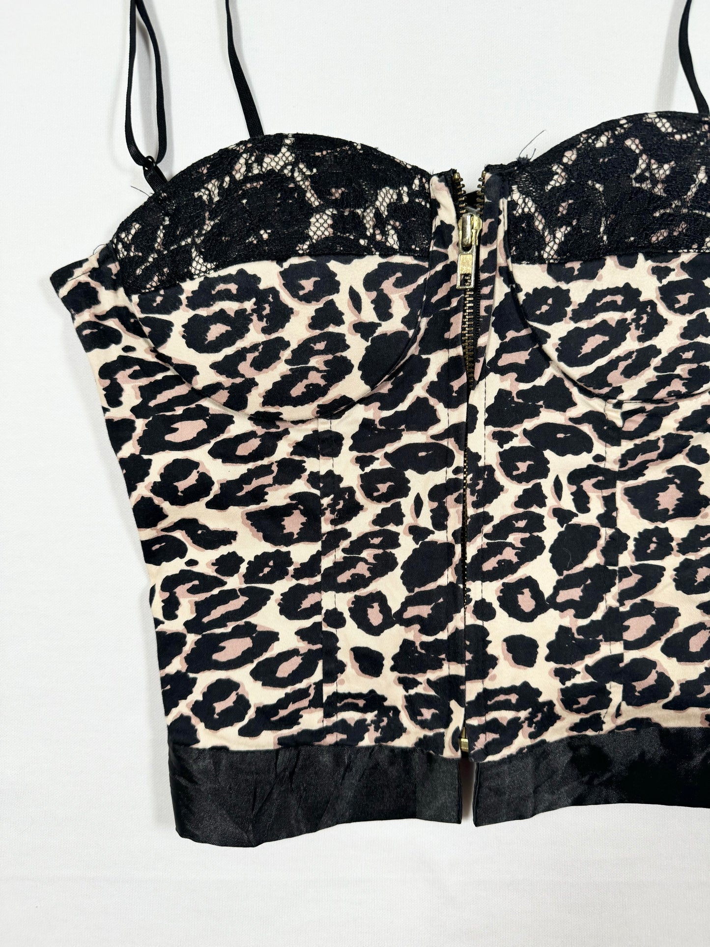 Leopard Zip Corset