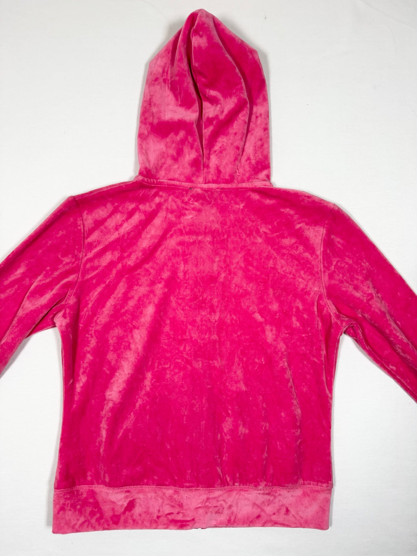 Bebe Pink Velour Zip Up Jacket