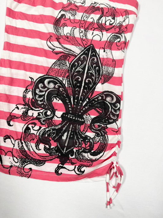 Mcbling Striped Tube Top