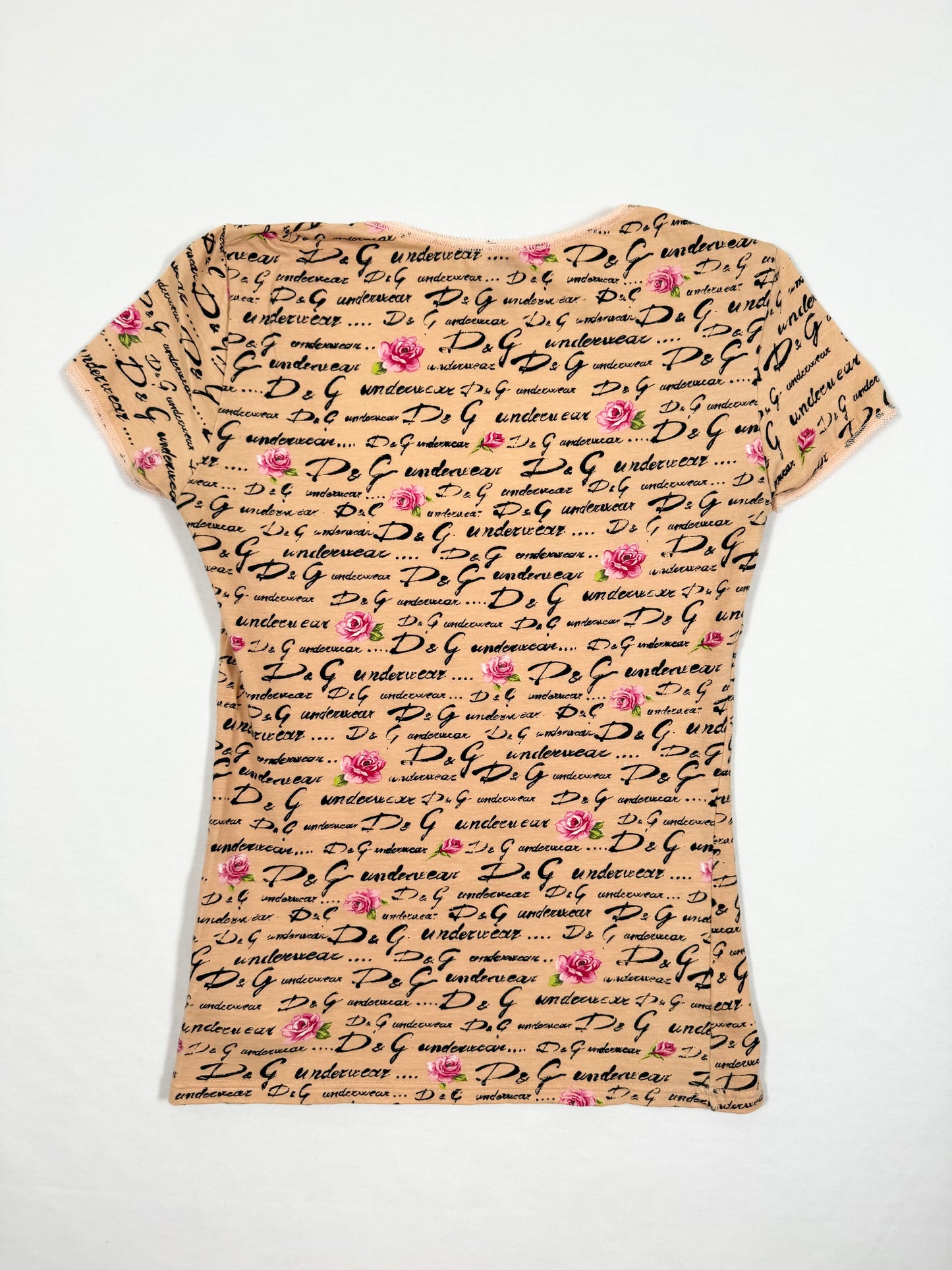 D&G Logo Rose Tee