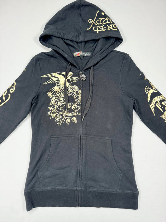 Ed Hardy Zip Up Hoodie ♡ S