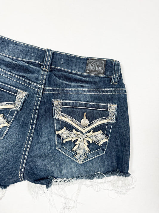 Cross Mini Shorts ♡ Size S