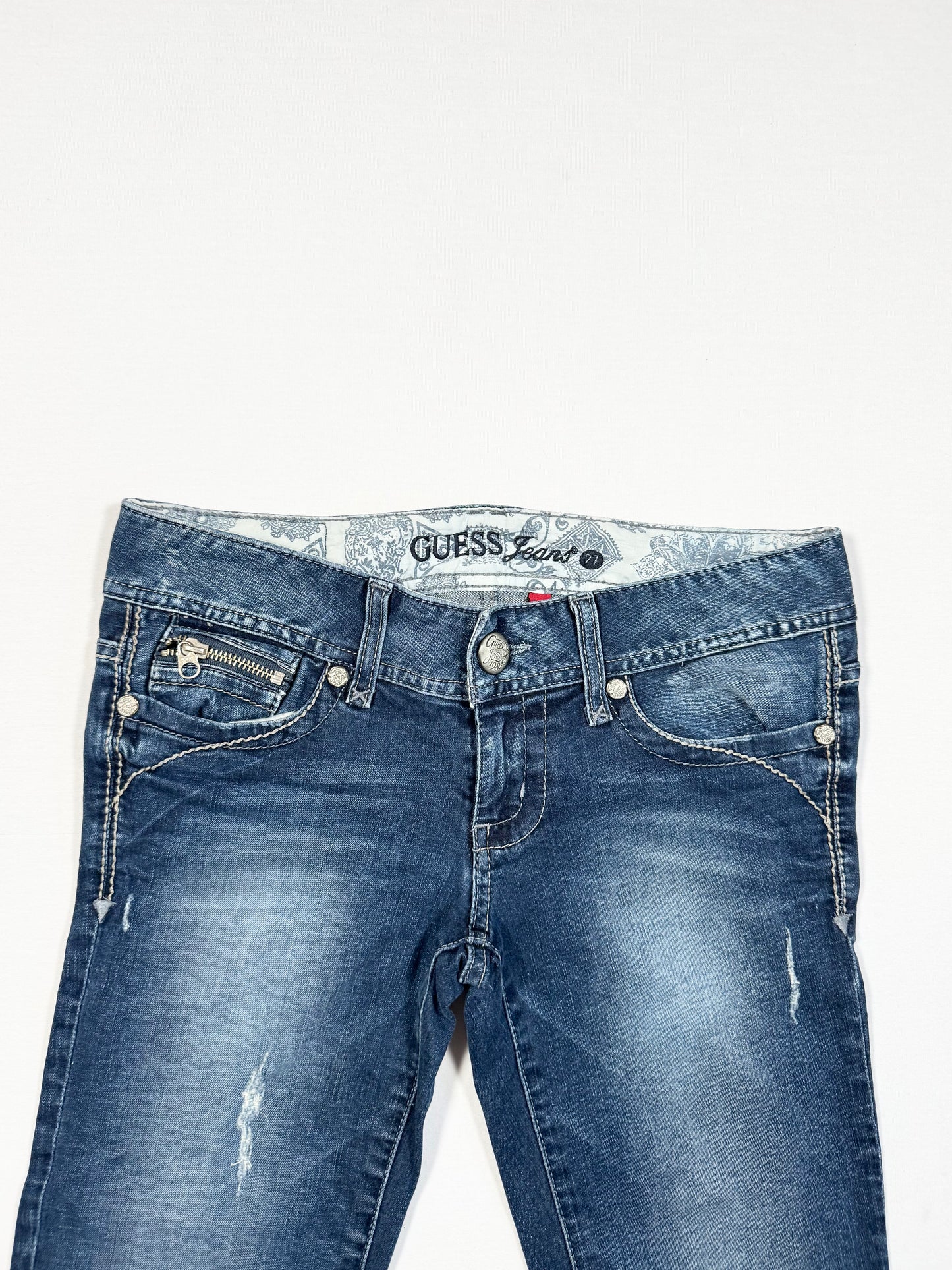 Guess Zipper Straight Leg Jeans ♡ Size S