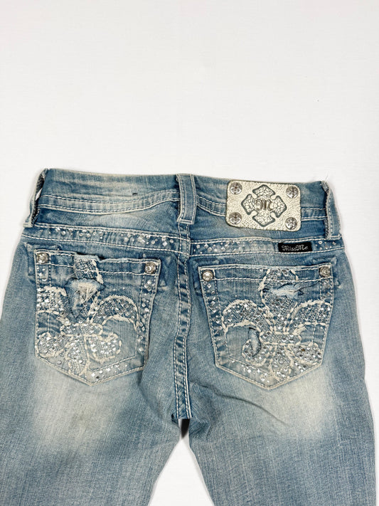 Miss Me Distressed Flared Jeans