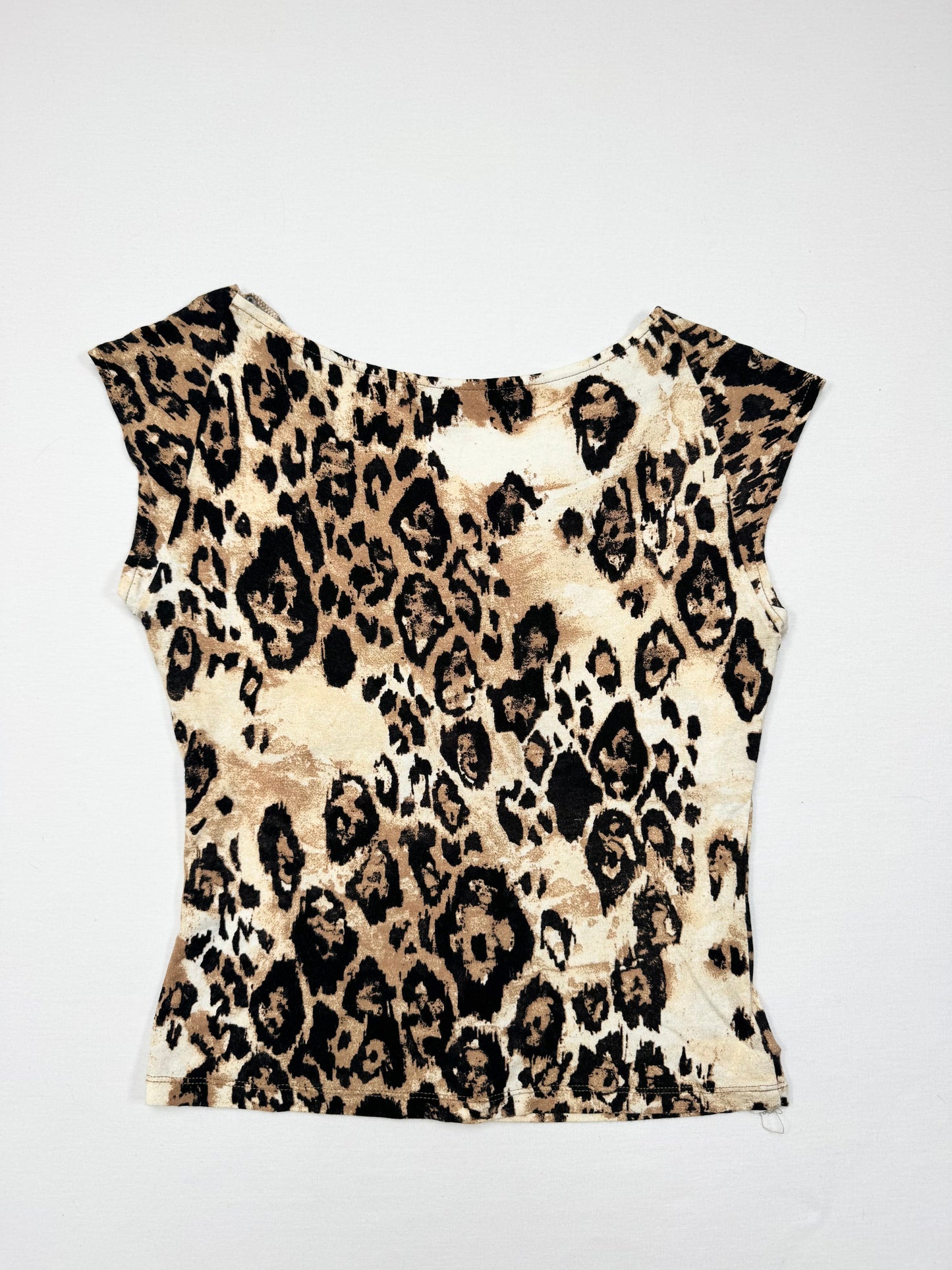 Lace Up Leopard Top ♡ S/M