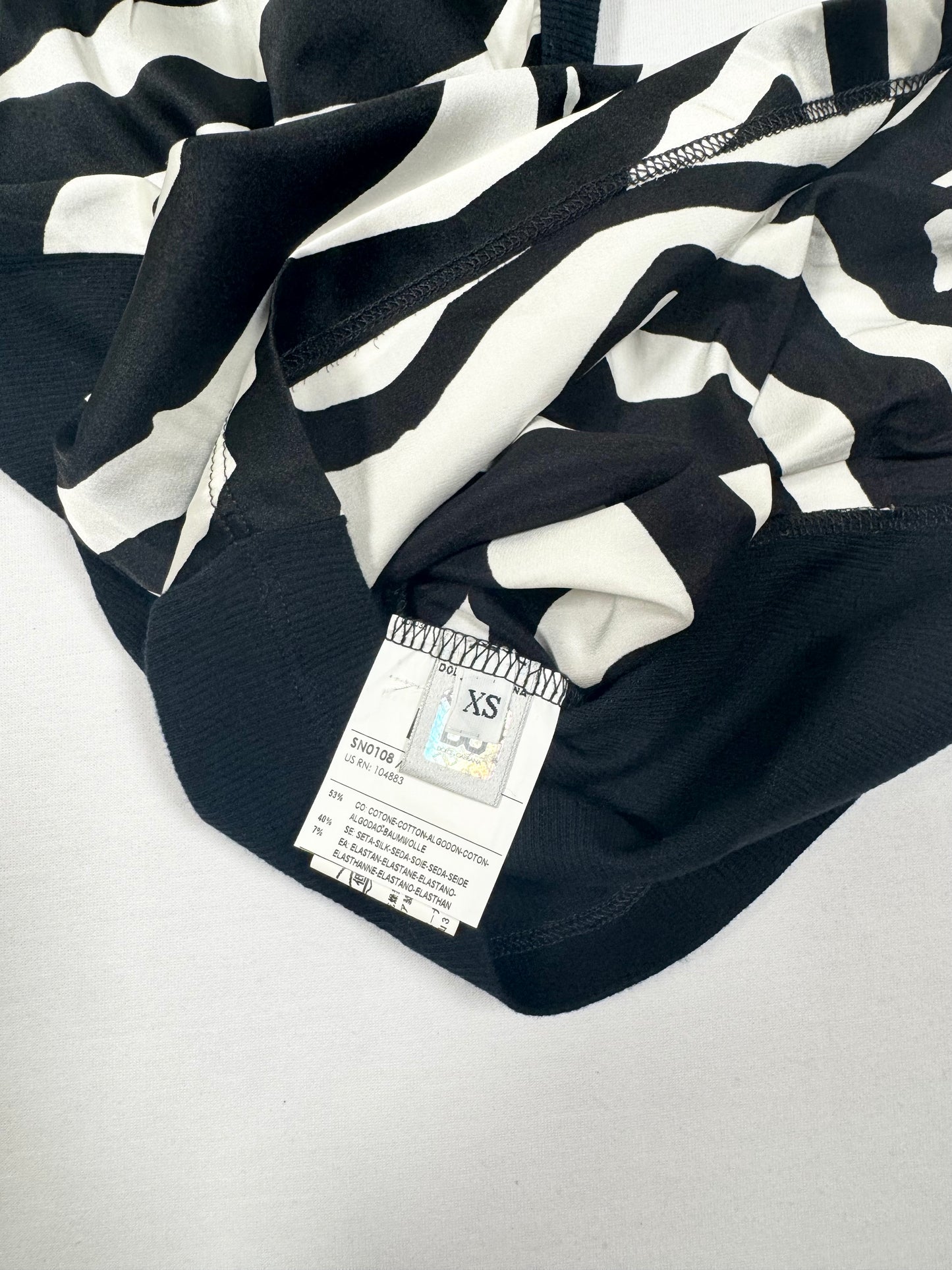 D&G Zebra Silk Tank