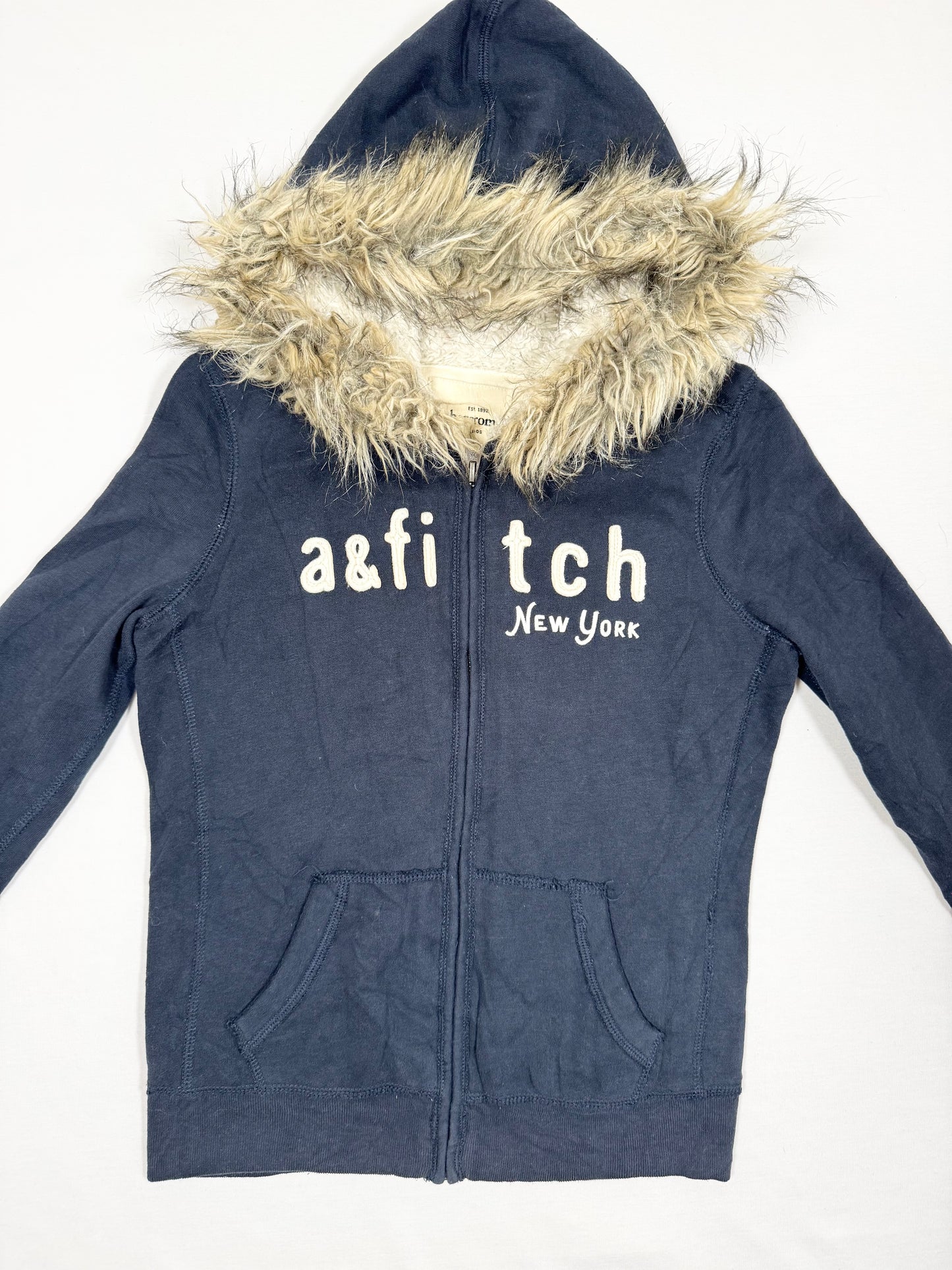Abercrombie & Fitch Fur Hood Zip Up