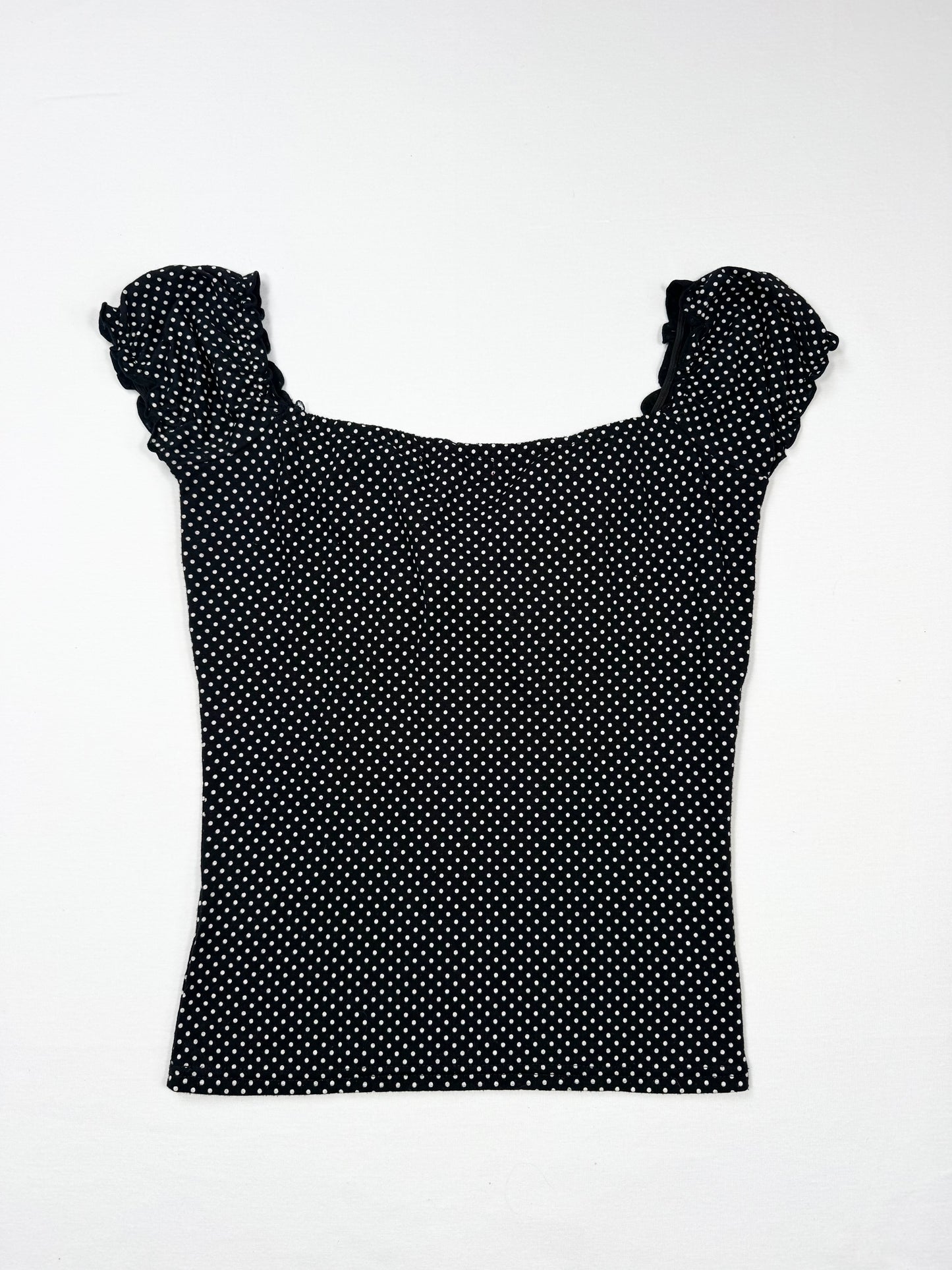 Polka Dot Babydoll Top ♡ S