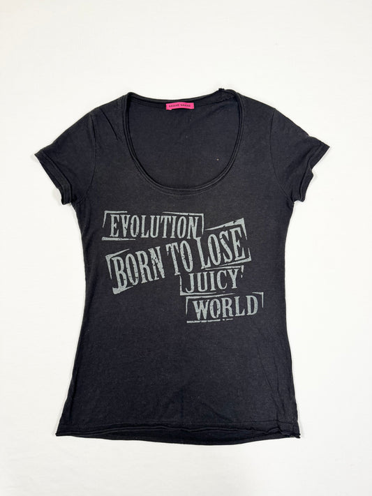 Skull Cut Out “Born To Lose” Tee ♡ S