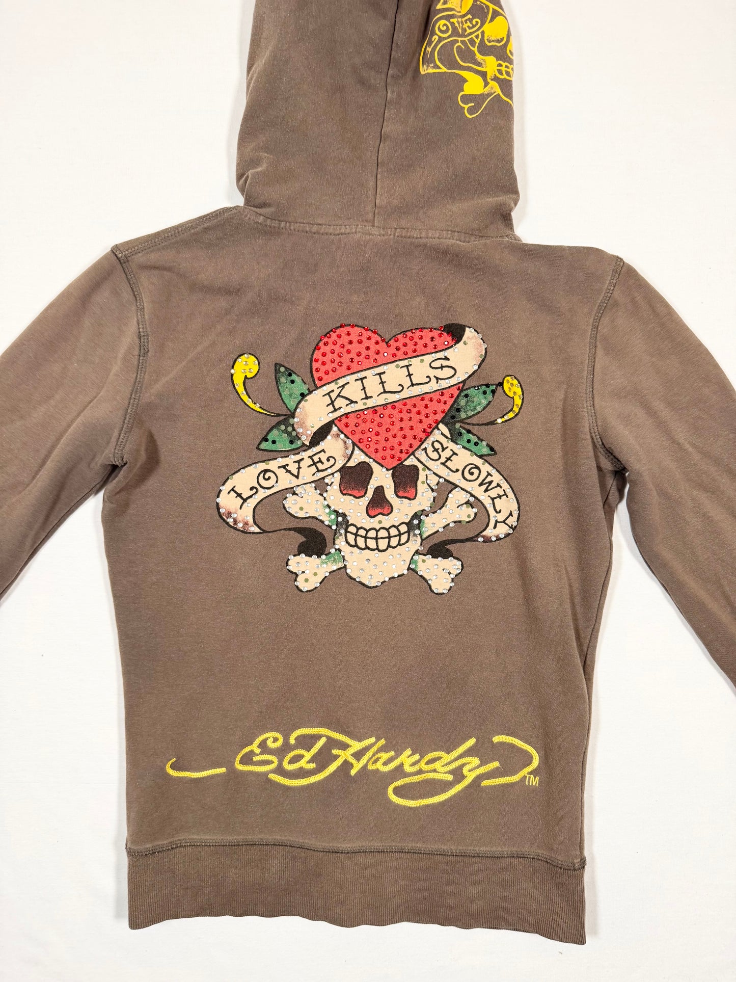 Ed Hardy Brown Hoodie