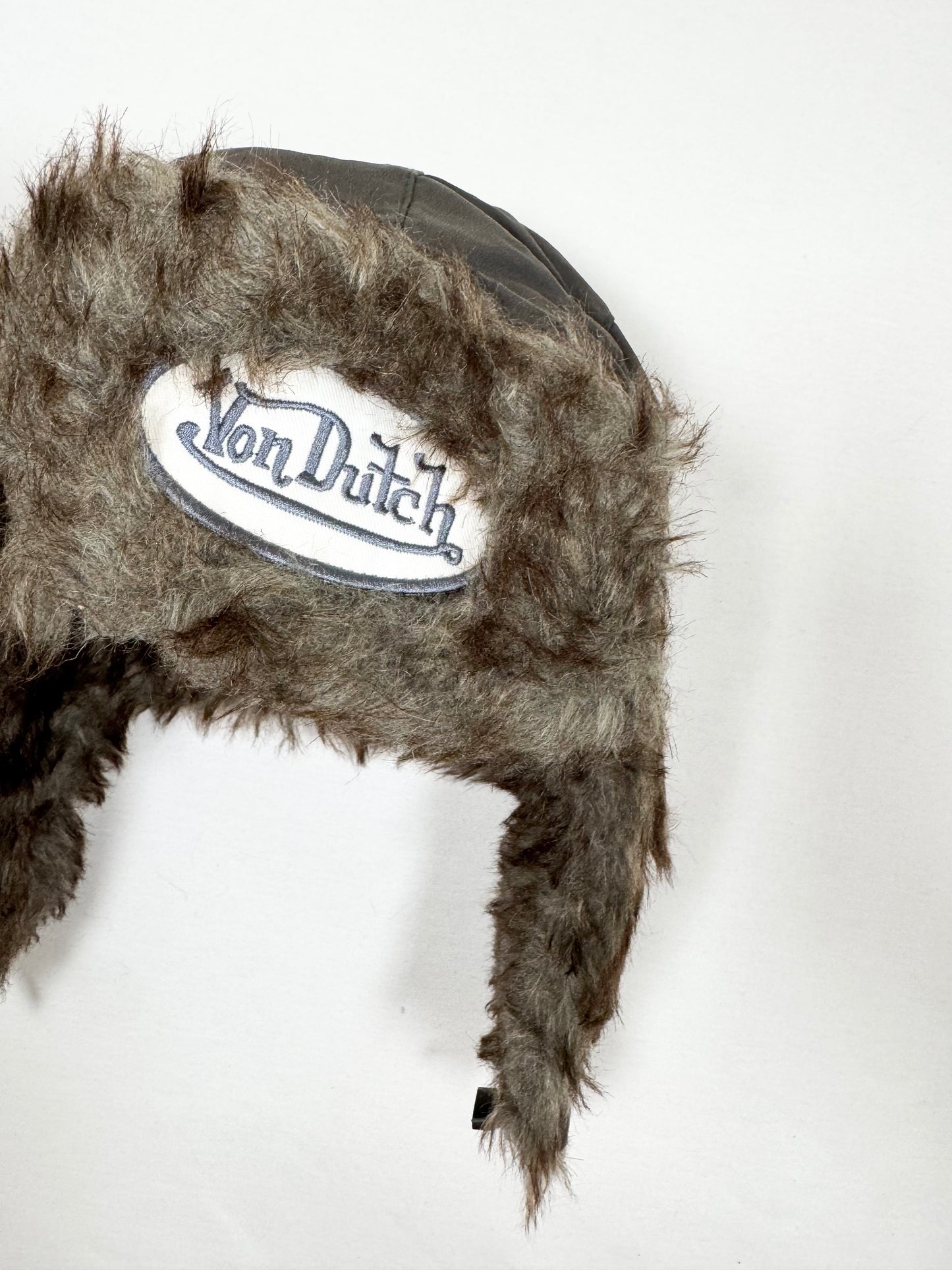 Grey Fur Von Dutch Hat