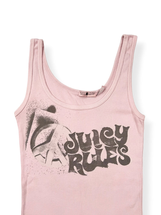 “Juicy Rules” Pink Tank ♡ S