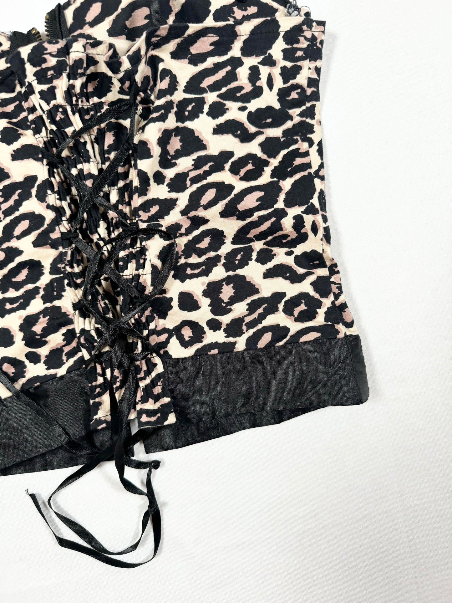 Leopard Zip Corset