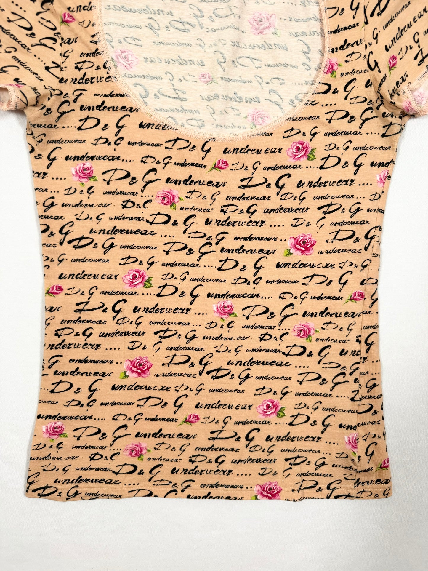 D&G Logo Rose Tee